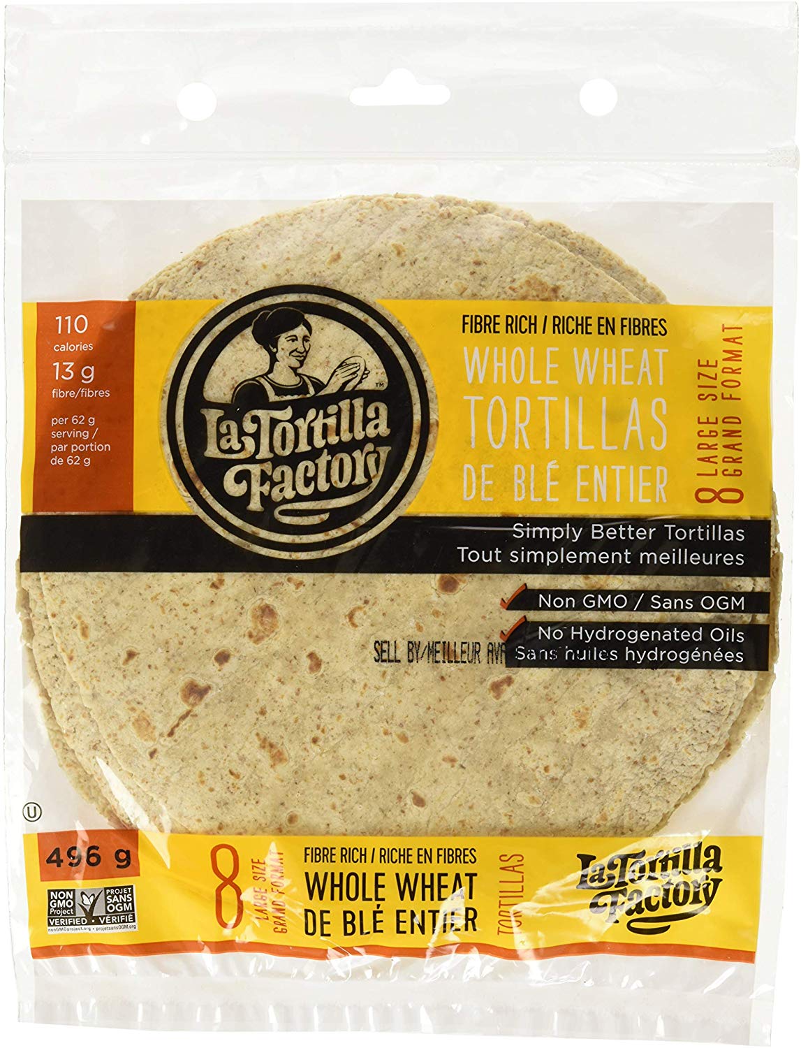 Whole Wheat Tortillas 8Pack Large » The Mexican Shop
